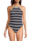 Weworewhat Halter One Piece Swimsuit