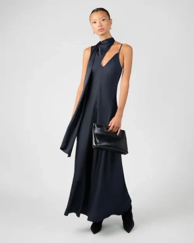Weworewhat Wrap Neck Slip Dress In Animal Print