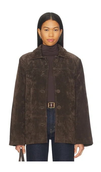 WEWOREWHAT X PREMIUM SUEDE BUTTON FRONT JACKET