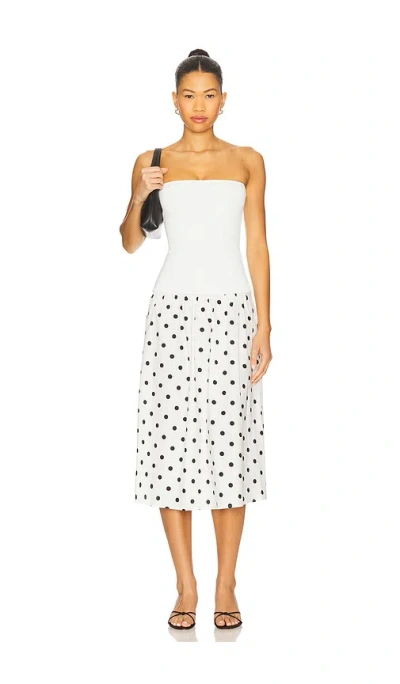 Weworewhat X Revolve Ribbed Cotton Midi Dress In Multi