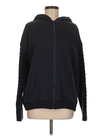 Pre-owned Weworewhat Zip Up Hoodie In Black