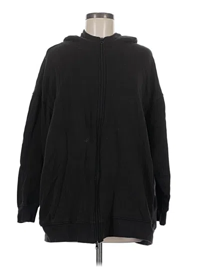 Pre-owned Weworewhat Zip Up Hoodie In Black