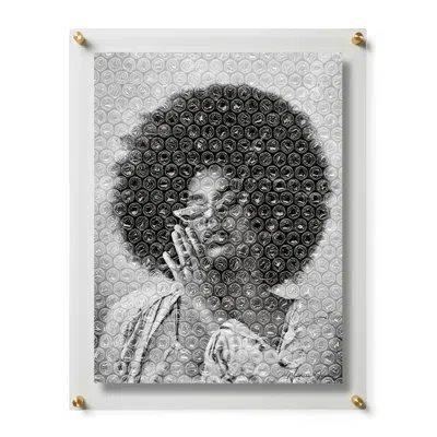 Wexel Art Bubble Cushion By Madison Gowins In Gold