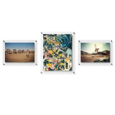Wexel Art Double Panel "triplo" Frames, 3 Pieces In Silver