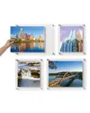 Wexel Art Gallery Wall Set Of 4 Uv Grade Acrylic Double Panel Frames