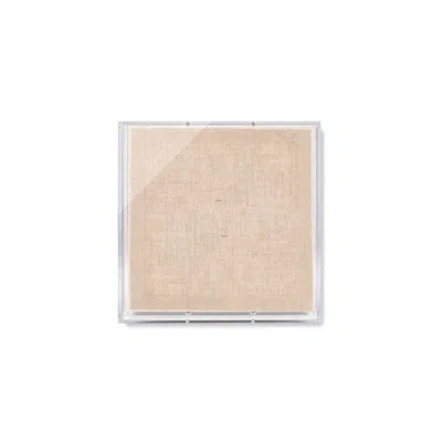 Wexel Art Modern Acrylic Shadowbox With Linen Canvas 2" Depth | Uv Grade In Pink
