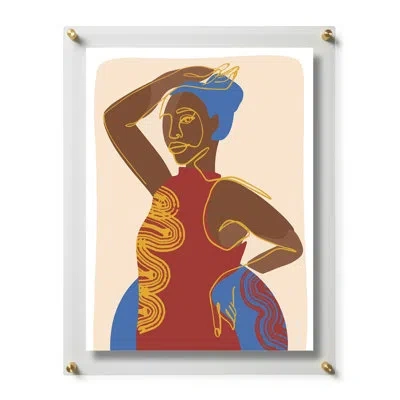 Wexel Art Primary Girl By Alannah Tiller In Framed Print Without Mat