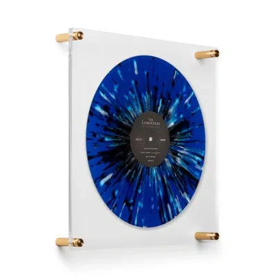 Wexel Art Record Album Frame With 12x12" Circle Acrylic Mat (for Sleeve Or Vinyl) With Silver Hardware In Gold