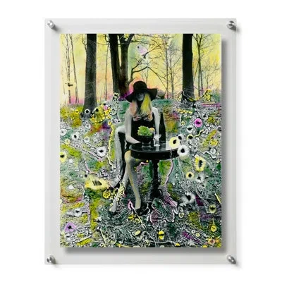 Wexel Art Woman At A Table By The Estate Of Joe Harris In Framed Print Without Mat