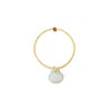Whale Tail Weaving Women's Brown / Neutrals The Nautically Charmed Cabin Boy Bangle - Seashell