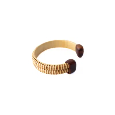 Whale Tail Weaving Women's Brown / Neutrals The Wooden Whaler's Girlfriend Cuff