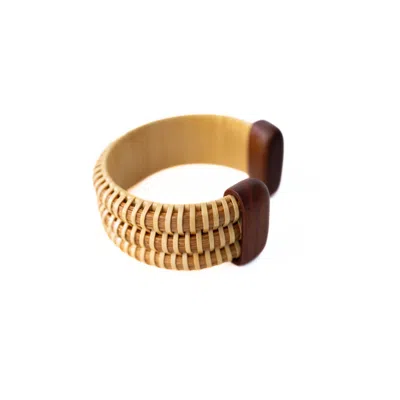 Whale Tail Weaving Women's Brown The Wooden Whaler's Wife Cuff