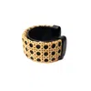 Whale Tail Weaving Women's Centre Street Cuff - Black