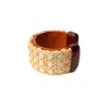 Whale Tail Weaving Women's Centre Street Cuff - White