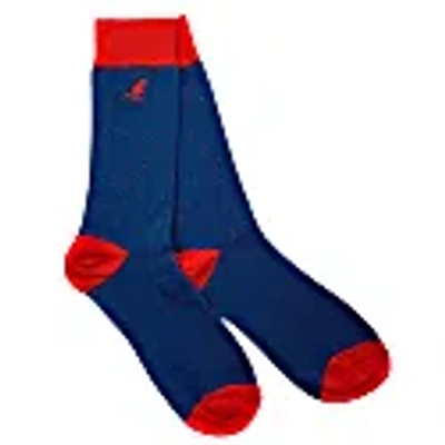 Whalley Finch Men's Blue / Red Altona Dots Gibraltar & Scarlet
