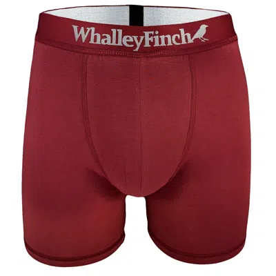 Whalley Finch Men's Denman Burgundy Boxer Brief In Red