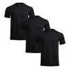 Whalley Finch Men's Essential Crew T-shirt Black Three-pack In Black