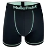Whalley Finch Men's Everyday Vibe Black & Mint Boxer Brief In Black