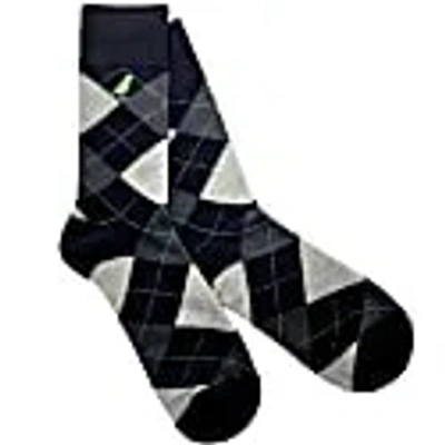 Whalley Finch Men's Green / Black / Grey Argyle Black & Grey