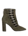 What For Woman Ankle Boots Military Green Size 5 Soft Leather