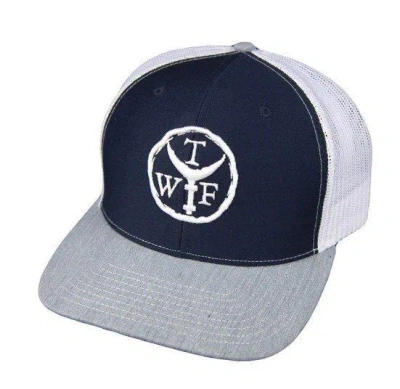 What The Fin Men's  3d Trade Stamp Snapback Hat In White