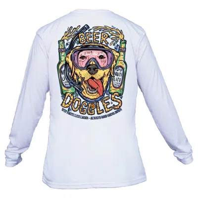 What The Fin Men's  Beer Doggles Long Sleeve T-shirt In Blue