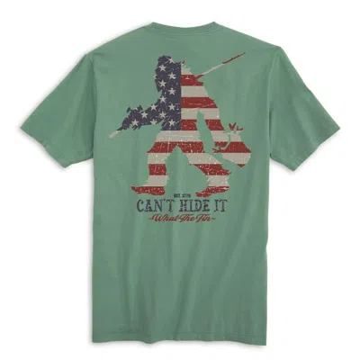 What The Fin Men's  Can't Hide It T-shirt In Green