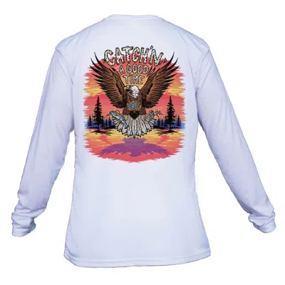 What The Fin Men's  Catchin A Good Time Performance Long Sleeve T-shirt In Multi
