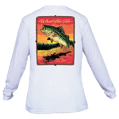What The Fin Men's  Fish Splash Bass Performance Long Sleeve T-shirt In Multi