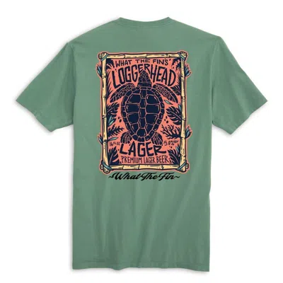 What The Fin Men's  Loggerhead Lager T-shirt In Green