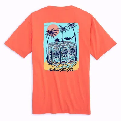 What The Fin Men's  Six Pack Relax T-shirt In Orange