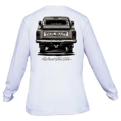 What The Fin Men's  Tailbait Tailgate Performance Long Sleeve T-shirt In Blue