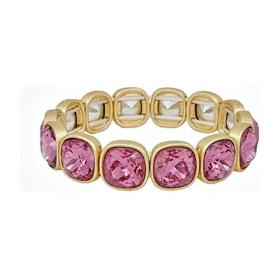 What's Hot Square Stretchy Bracelet In Pink