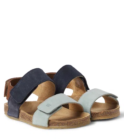 Wheat Kids' Alphie Suede Sandals In Multi