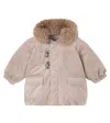Wheat Baby Billo Hooded Corduroy Jacket In Neutral
