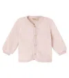 Wheat Baby Kari Wool Fleece Cardigan In Pink