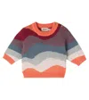 Wheat Baby Pullover Knud Aus Baumwoll-jacquard In Multi