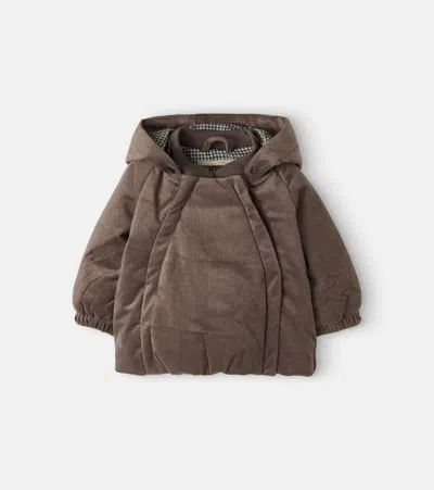 Wheat Baby Morgen Corduroy Puffer Jacket In Brown