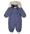 Wheat Baby Nickie Hooded Snowsuit In Blue