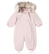 Wheat Baby Nickie Hooded Snowsuit In Pink