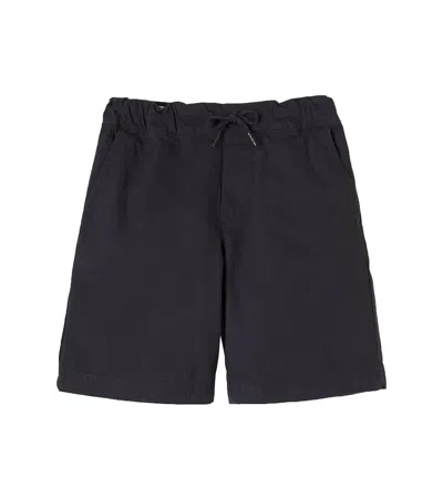 Wheat Kids' Bendix Cotton Canvas Shorts In Blue