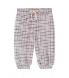 Wheat Blake Checked Cotton Pants In Multi