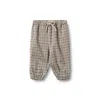 Wheat Boy's Check Pants In Blake Blue In Multi