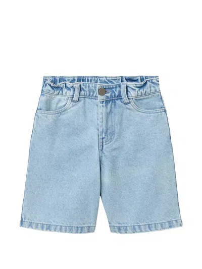 Wheat Kids' Christian Logo-patch Shorts In Blue