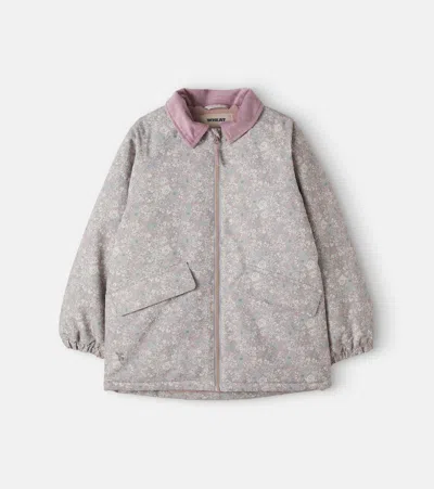 Wheat Cloudie Floral Technical Jacket In Pink