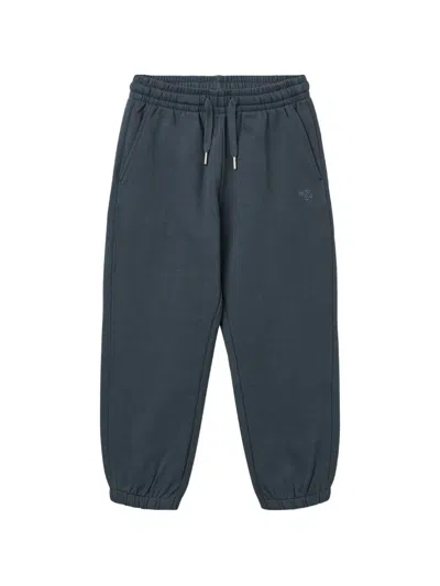 Wheat Kids' Cruz Drawstring-fastening Tracksuit Bottoms In Blue