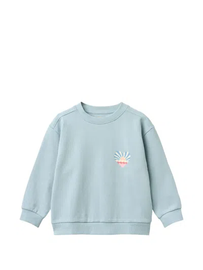 Wheat Kids' Graphic-print Sweatshirt In Blue