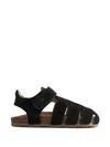 Wheat Izzy Sandals In Black