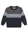 Wheat Pullover Julius Aus Baumwoll-jacquard In Blue