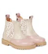 Wheat Kana Floral Leather Chelsea Boots In Multi